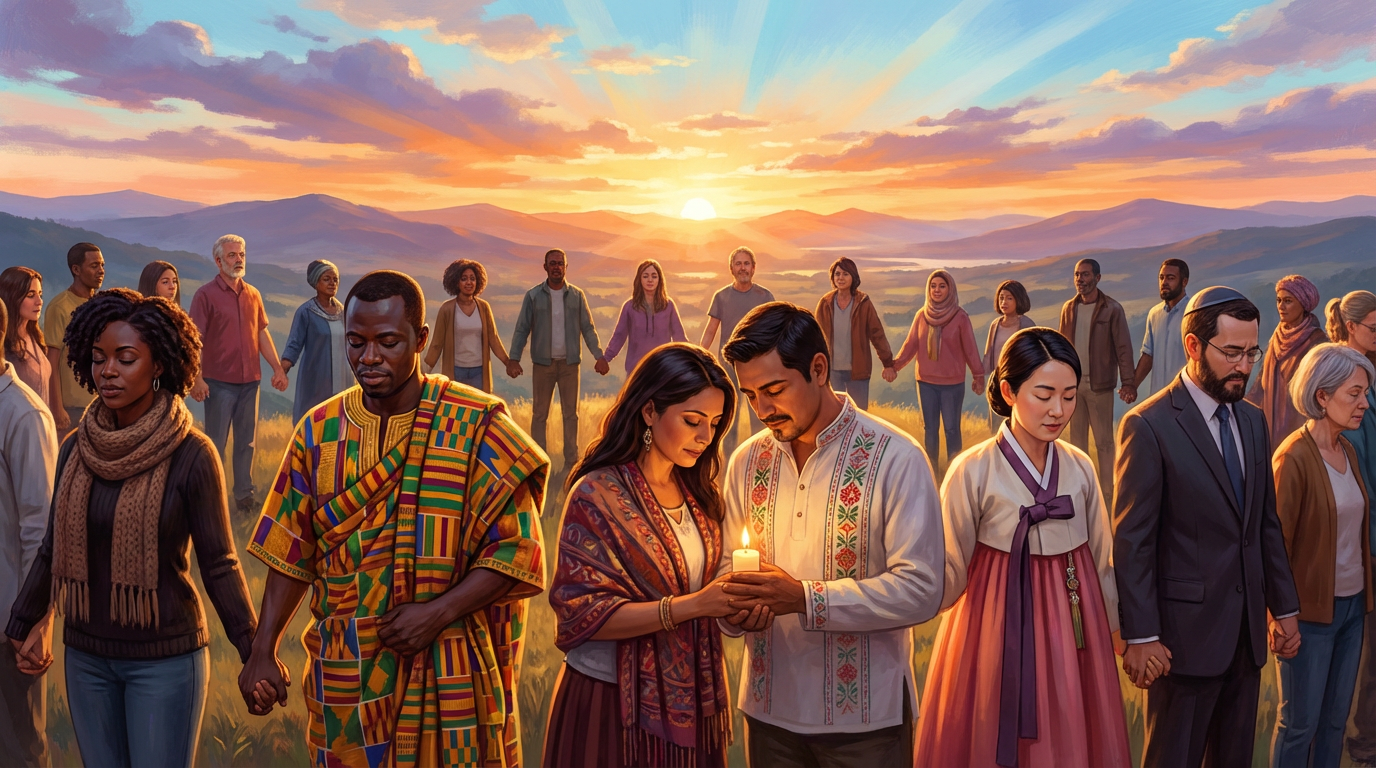 Diverse multicultural community united in faith and resilience — Global & Faith Lens
